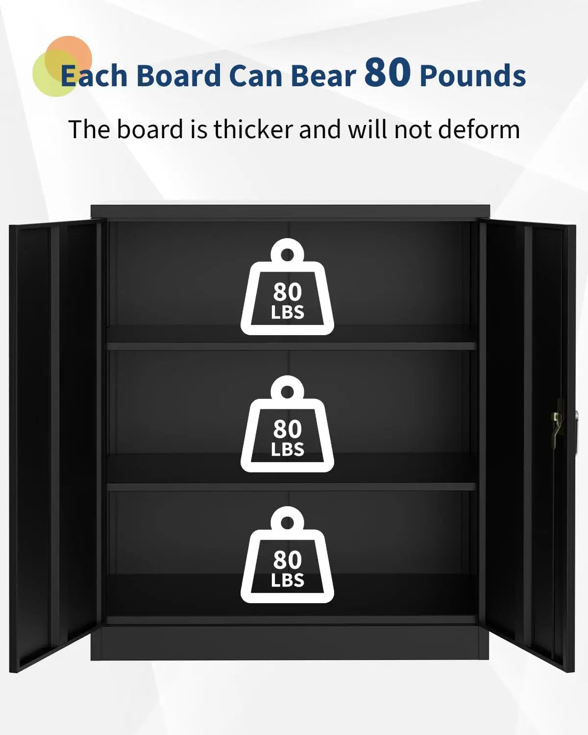 , 35 Inch Small Heavy Duty Steel Garage Cabinet