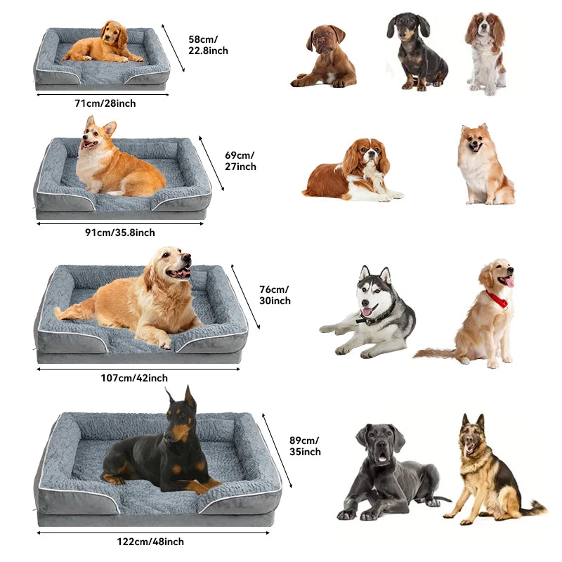 Removable  Dog Bed, Anti-sSip ,Foam Sponge