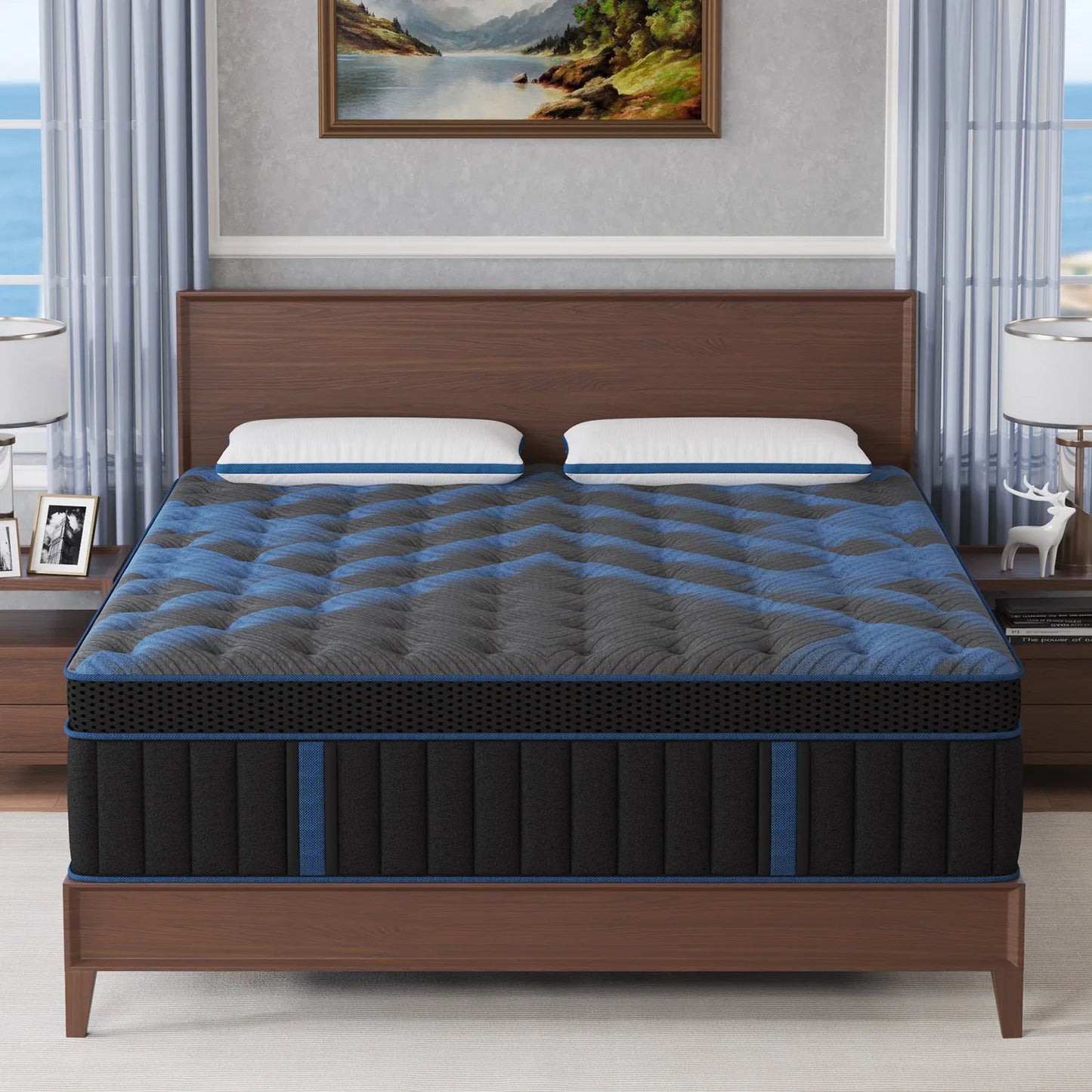 14in King  Memony Foam Mattress Lumbar Support