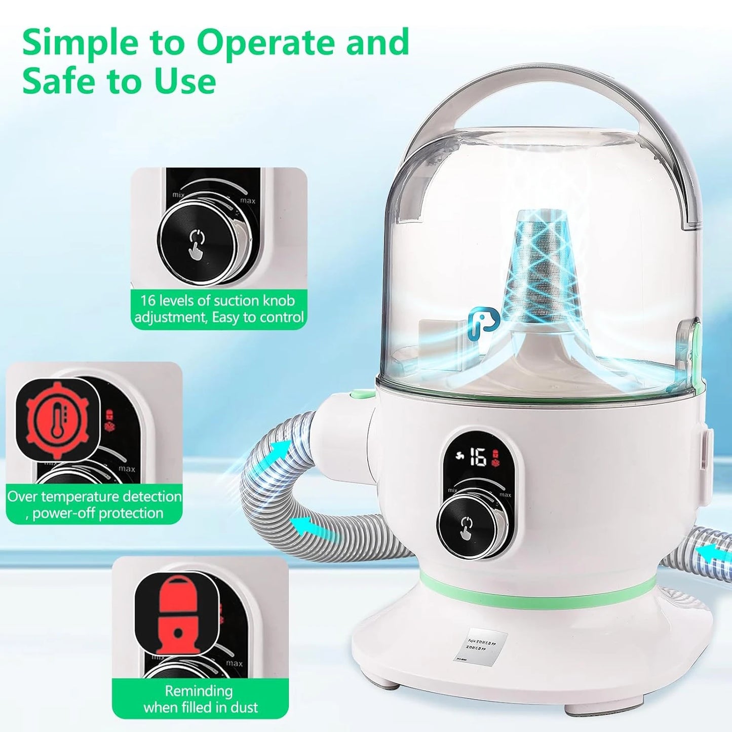 Pet Grooming Kit  with 5 Grooming Tools For Pets