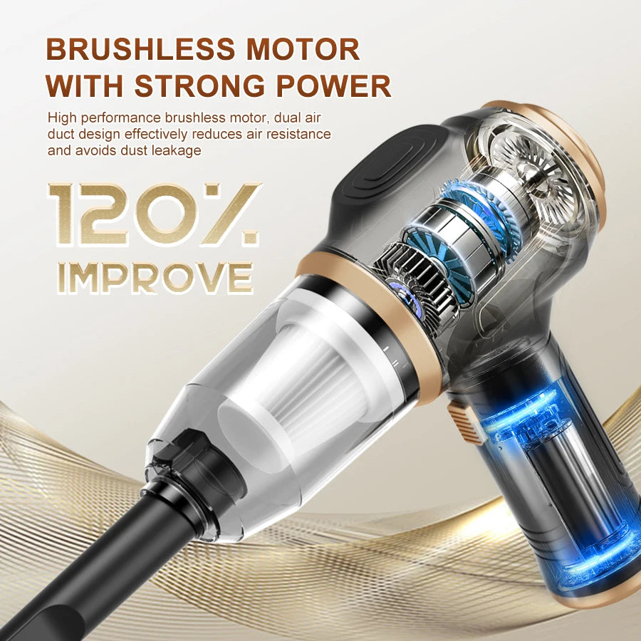 Cordless Handheld Suction Vacuum Cleaner Pet Hair