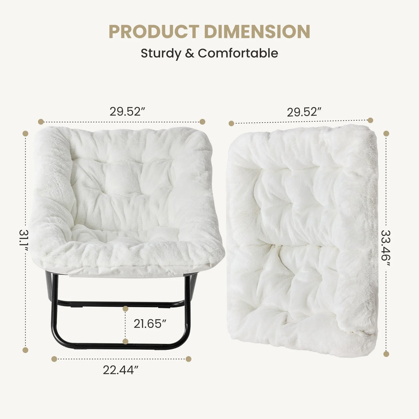 Saucer Chairs  Large Size Folding  Furniture