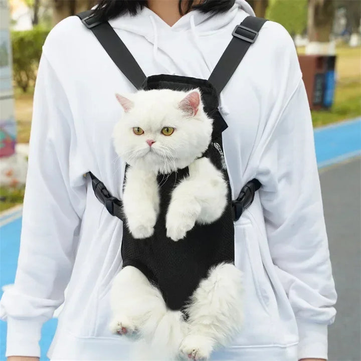 Pet Backpack Adjustable Cat Carrier Bag Pet Double Shoulder Backpack Portable Bag Outdoor Travel Camping Hiking Cat Bag Dog Bag