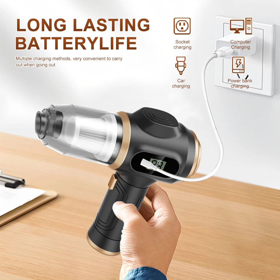 Cordless Handheld Suction Vacuum Cleaner Pet Hair