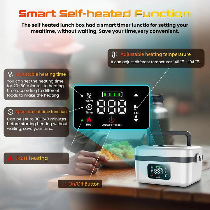 insulated  60W Heating Lunch Box Food Warmer